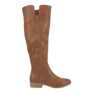 NEW MIA Women's Carsyn Side Zip Knee High Riding Boots Brown Size 7.5